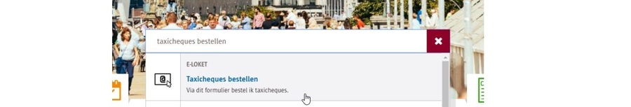 Screenshot zoekbalk Screenshot zoekbalk